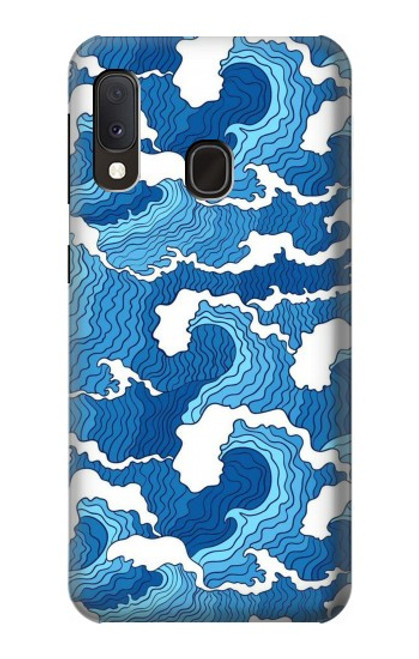 S3901 Aesthetic Storm Ocean Waves Hülle Schutzhülle Taschen für Samsung Galaxy A20e