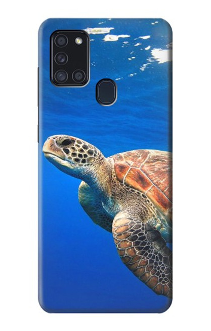 S3898 Sea Turtle Hülle Schutzhülle Taschen für Samsung Galaxy A21s