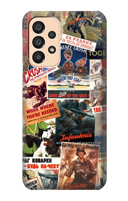 S3905 Vintage Army Poster Hülle Schutzhülle Taschen für Samsung Galaxy A33 5G