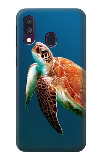 S3899 Sea Turtle Hülle Schutzhülle Taschen für Samsung Galaxy A40