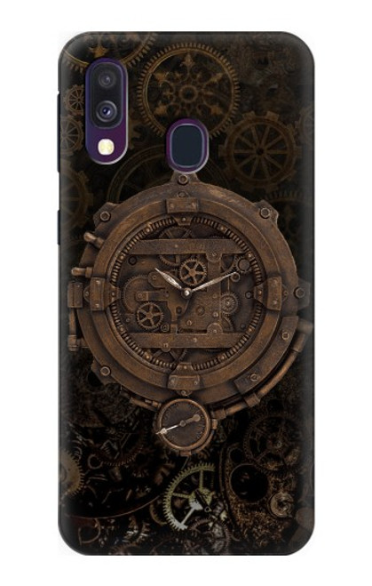 S3902 Steampunk Clock Gear Hülle Schutzhülle Taschen für Samsung Galaxy A40