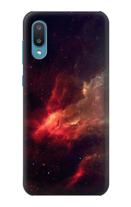 S3897 Red Nebula Space Hülle Schutzhülle Taschen für Samsung Galaxy A04, Galaxy A02, M02