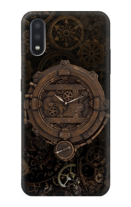 S3902 Steampunk Clock Gear Hülle Schutzhülle Taschen für Samsung Galaxy A01
