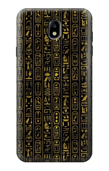 S3869 Ancient Egyptian Hieroglyphic Hülle Schutzhülle Taschen für Samsung Galaxy J7 (2018), J7 Aero, J7 Top, J7 Aura, J7 Crown, J7 Refine, J7 Eon, J7 V 2nd Gen, J7 Star