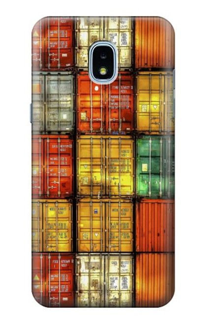 S3861 Colorful Container Block Hülle Schutzhülle Taschen für Samsung Galaxy J3 (2018), J3 Star, J3 V 3rd Gen, J3 Orbit, J3 Achieve, Express Prime 3, Amp Prime 3