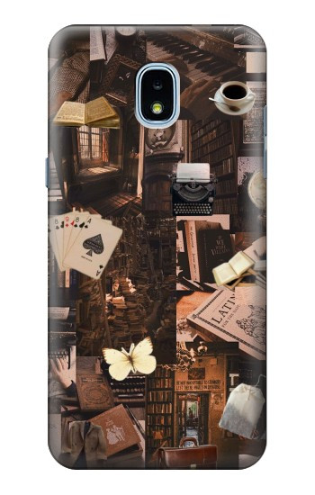 S3877 Dark Academia Hülle Schutzhülle Taschen für Samsung Galaxy J3 (2018), J3 Star, J3 V 3rd Gen, J3 Orbit, J3 Achieve, Express Prime 3, Amp Prime 3