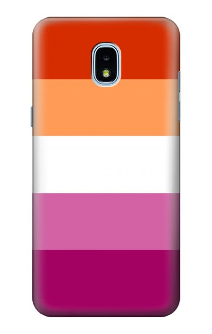 S3887 Lesbian Pride Flag Hülle Schutzhülle Taschen für Samsung Galaxy J3 (2018), J3 Star, J3 V 3rd Gen, J3 Orbit, J3 Achieve, Express Prime 3, Amp Prime 3
