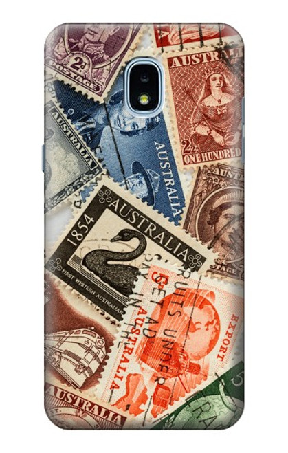 S3900 Stamps Hülle Schutzhülle Taschen für Samsung Galaxy J3 (2018), J3 Star, J3 V 3rd Gen, J3 Orbit, J3 Achieve, Express Prime 3, Amp Prime 3