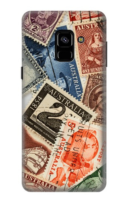 S3900 Stamps Hülle Schutzhülle Taschen für Samsung Galaxy A8 (2018)