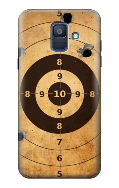 S3894 Paper Gun Shooting Target Hülle Schutzhülle Taschen für Samsung Galaxy A6 (2018)