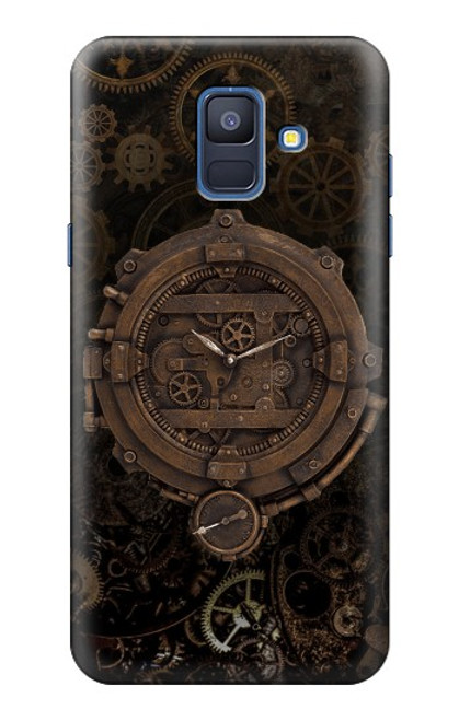 S3902 Steampunk Clock Gear Hülle Schutzhülle Taschen für Samsung Galaxy A6 (2018)