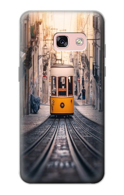 S3867 Trams in Lisbon Hülle Schutzhülle Taschen für Samsung Galaxy A3 (2017)