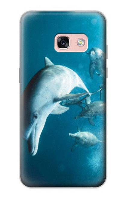 S3878 Dolphin Hülle Schutzhülle Taschen für Samsung Galaxy A3 (2017)