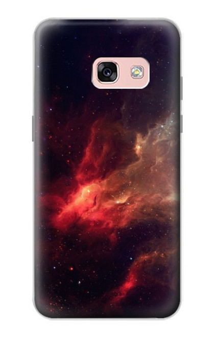 S3897 Red Nebula Space Hülle Schutzhülle Taschen für Samsung Galaxy A3 (2017)