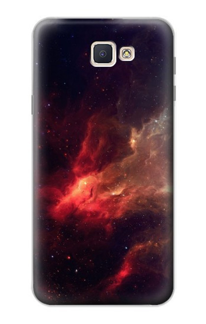 S3897 Red Nebula Space Hülle Schutzhülle Taschen für Samsung Galaxy J7 Prime (SM-G610F)