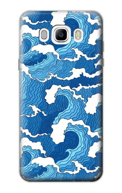 S3901 Aesthetic Storm Ocean Waves Hülle Schutzhülle Taschen für Samsung Galaxy J7 (2016)