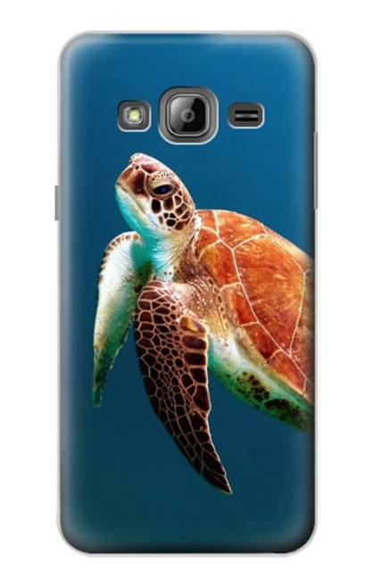 S3899 Sea Turtle Hülle Schutzhülle Taschen für Samsung Galaxy J3 (2016)