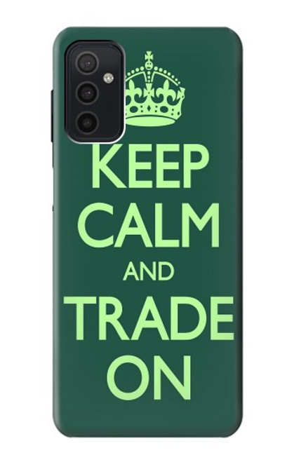 S3862 Keep Calm and Trade On Hülle Schutzhülle Taschen für Samsung Galaxy M52 5G