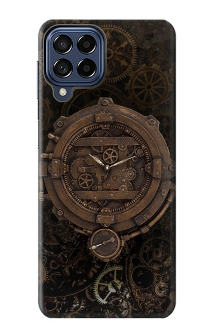 S3902 Steampunk Clock Gear Hülle Schutzhülle Taschen für Samsung Galaxy M53