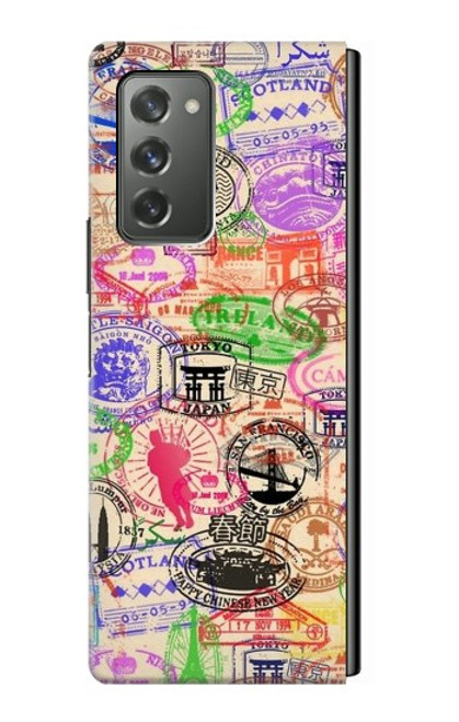 S3904 Travel Stamps Hülle Schutzhülle Taschen für Samsung Galaxy Z Fold2 5G