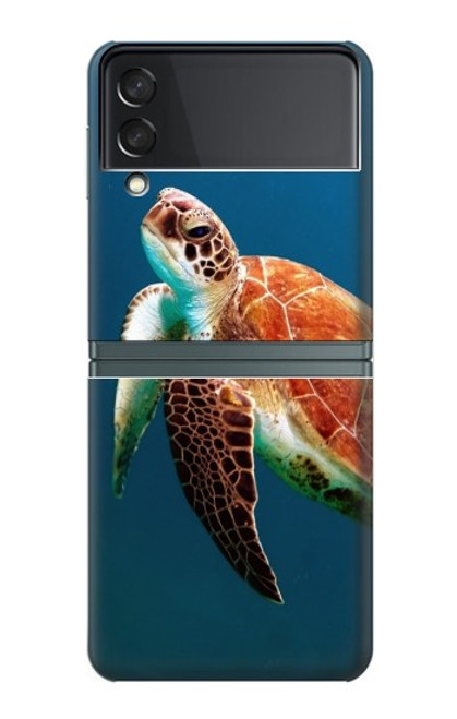 S3899 Sea Turtle Hülle Schutzhülle Taschen für Samsung Galaxy Z Flip 3 5G