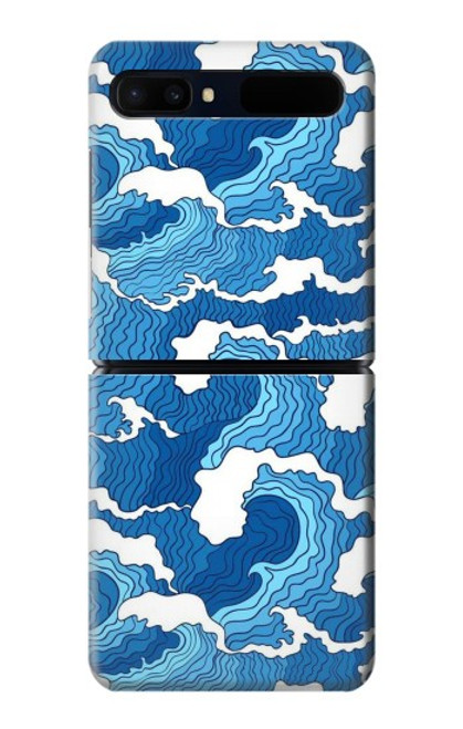 S3901 Aesthetic Storm Ocean Waves Hülle Schutzhülle Taschen für Samsung Galaxy Z Flip 5G