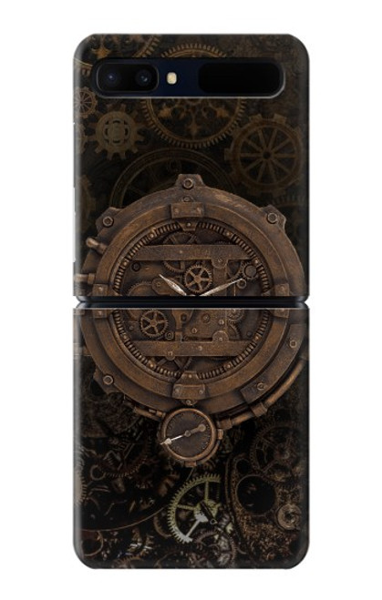 S3902 Steampunk Clock Gear Hülle Schutzhülle Taschen für Samsung Galaxy Z Flip 5G