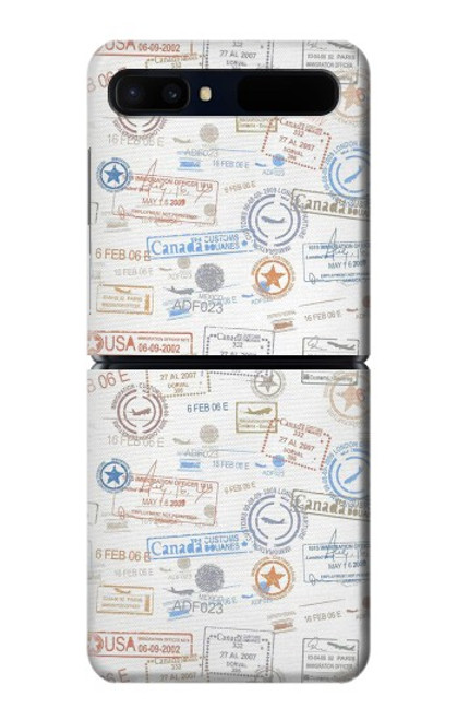 S3903 Travel Stamps Hülle Schutzhülle Taschen für Samsung Galaxy Z Flip 5G
