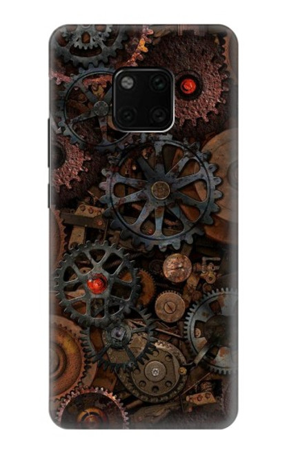 S3884 Steampunk Mechanical Gears Hülle Schutzhülle Taschen für Huawei Mate 20 Pro