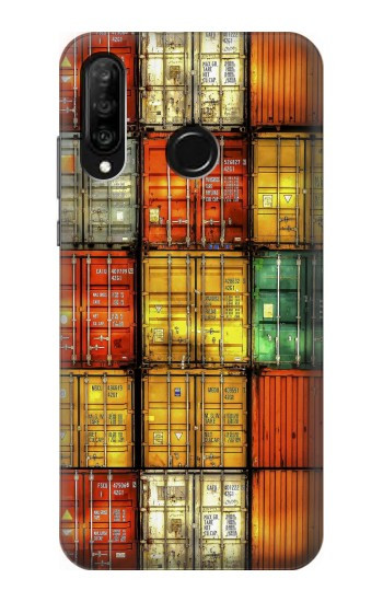 S3861 Colorful Container Block Hülle Schutzhülle Taschen für Huawei P30 lite