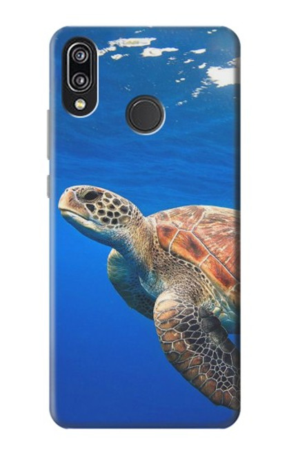 S3898 Sea Turtle Hülle Schutzhülle Taschen für Huawei P20 Lite