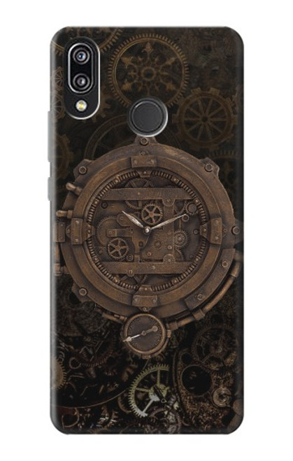 S3902 Steampunk Clock Gear Hülle Schutzhülle Taschen für Huawei P20 Lite
