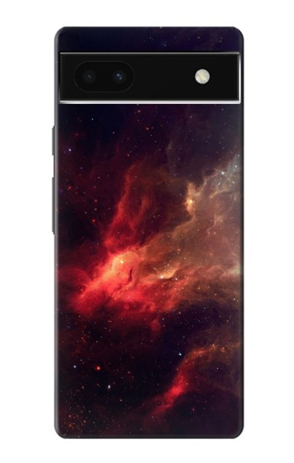 S3897 Red Nebula Space Hülle Schutzhülle Taschen für Google Pixel 6a