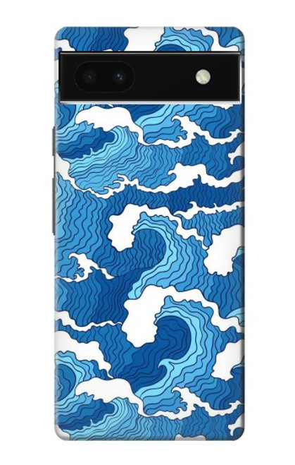 S3901 Aesthetic Storm Ocean Waves Hülle Schutzhülle Taschen für Google Pixel 6a