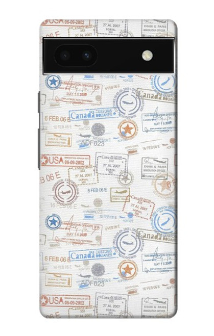 S3903 Travel Stamps Hülle Schutzhülle Taschen für Google Pixel 6a