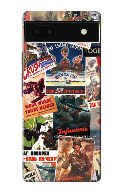 S3905 Vintage Army Poster Hülle Schutzhülle Taschen für Google Pixel 6a