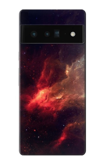 S3897 Red Nebula Space Hülle Schutzhülle Taschen für Google Pixel 6 Pro