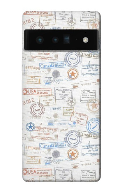 S3903 Travel Stamps Hülle Schutzhülle Taschen für Google Pixel 6 Pro