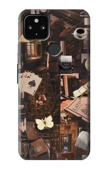 S3877 Dark Academia Hülle Schutzhülle Taschen für Google Pixel 4a 5G