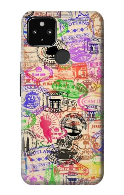 S3904 Travel Stamps Hülle Schutzhülle Taschen für Google Pixel 4a 5G