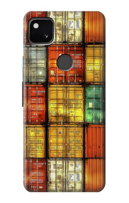 S3861 Colorful Container Block Hülle Schutzhülle Taschen für Google Pixel 4a