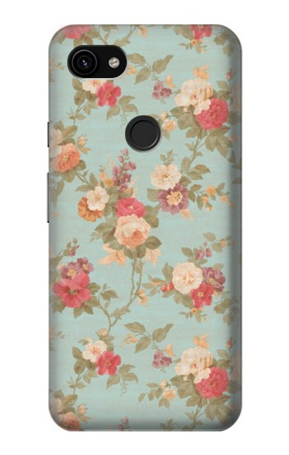 S3910 Vintage Rose Hülle Schutzhülle Taschen für Google Pixel 3a XL