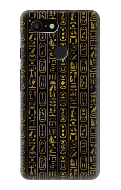 S3869 Ancient Egyptian Hieroglyphic Hülle Schutzhülle Taschen für Google Pixel 3