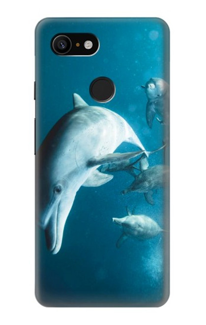 S3878 Dolphin Hülle Schutzhülle Taschen für Google Pixel 3