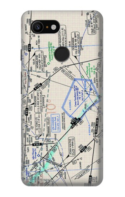 S3882 Flying Enroute Chart Hülle Schutzhülle Taschen für Google Pixel 3