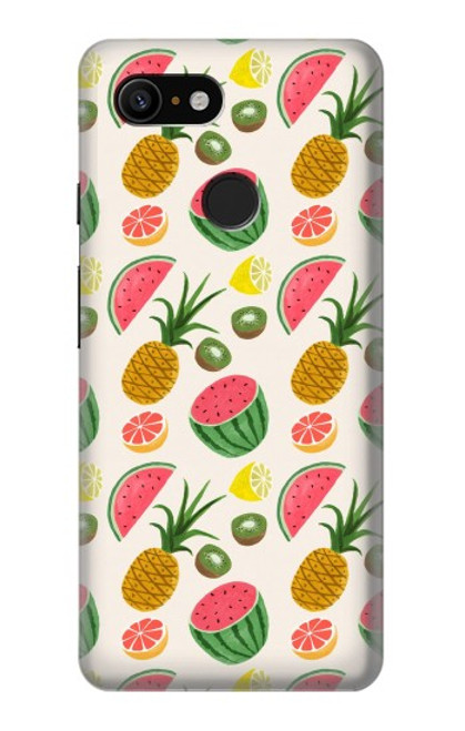 S3883 Fruit Pattern Hülle Schutzhülle Taschen für Google Pixel 3