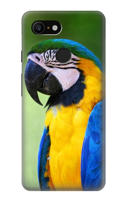 S3888 Macaw Face Bird Hülle Schutzhülle Taschen für Google Pixel 3