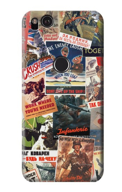 S3905 Vintage Army Poster Hülle Schutzhülle Taschen für Google Pixel 2