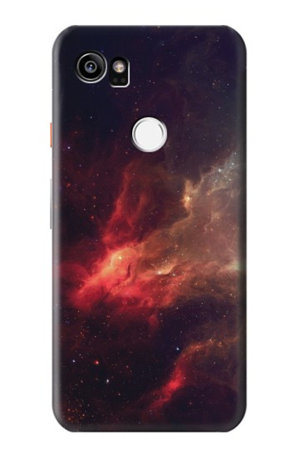 S3897 Red Nebula Space Hülle Schutzhülle Taschen für Google Pixel 2 XL