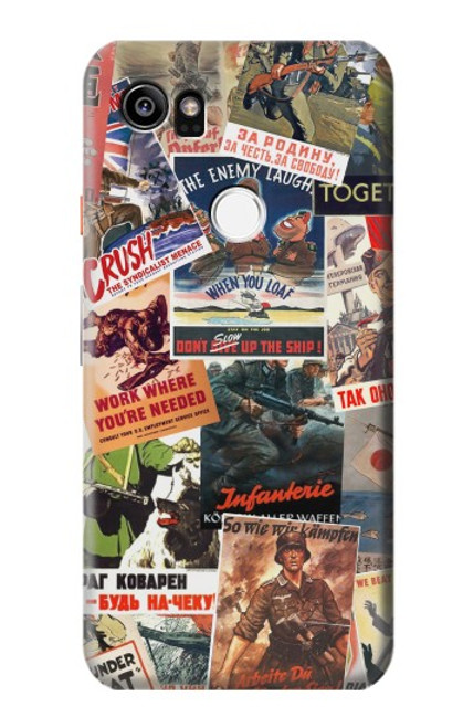 S3905 Vintage Army Poster Hülle Schutzhülle Taschen für Google Pixel 2 XL